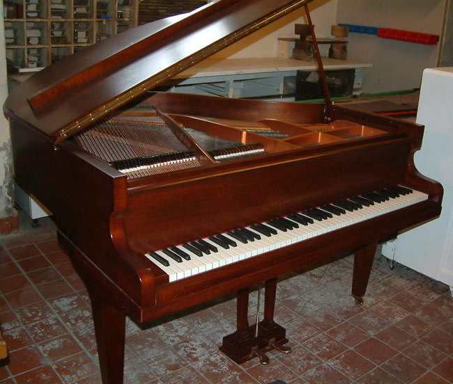 John Broadwood Baby grand piano.