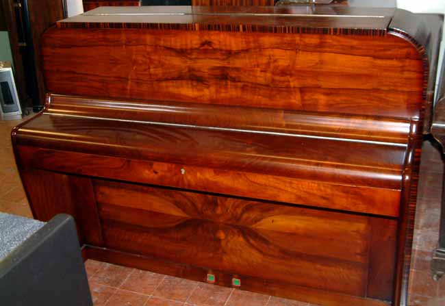 Walnut art deco pianos