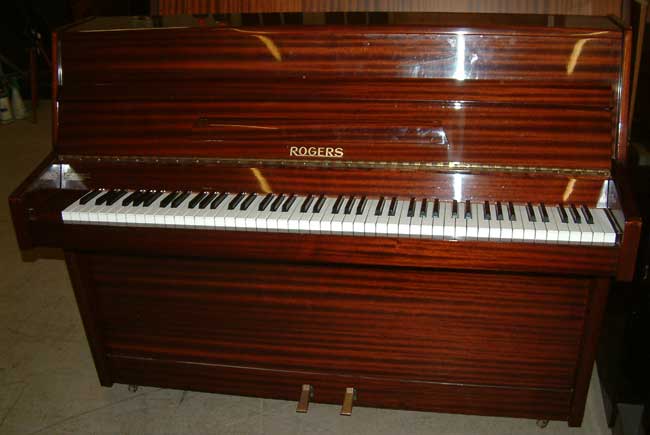 Rogers english overstrung underdamper upright piano