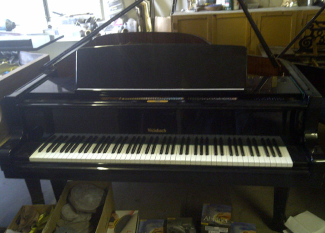 Weinbach Black Semi Concert Grand Piano